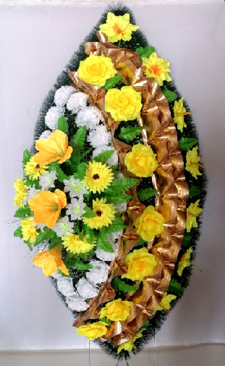 Венок ритуальный ВР-243, выс.160см.