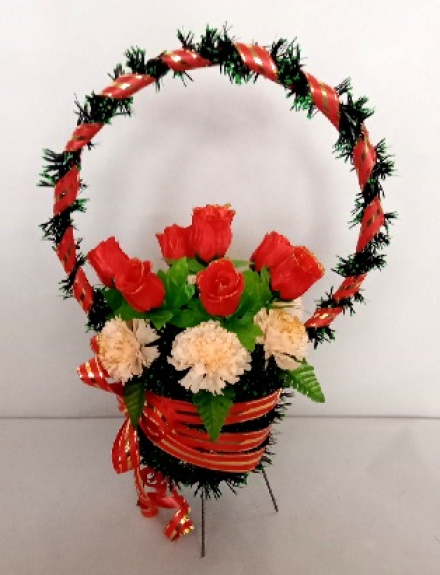 Корзина ритуальная БК-502  выс.60см.