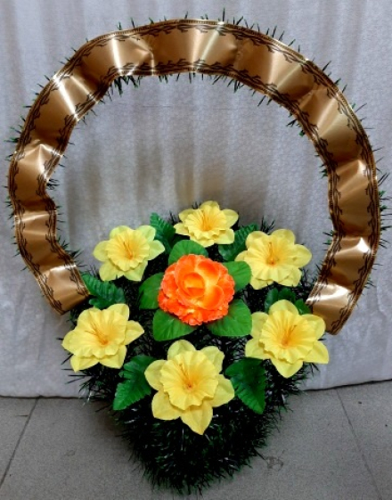 Корзина ритуальная КР-119 выс.65см.