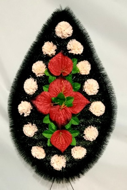 Венок ритуальный БВ-540 выс.120см.