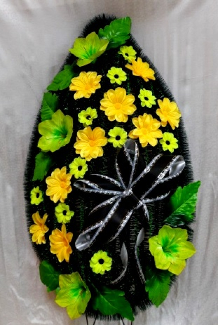 Венок ритуальный ВР-265 выс.140см.