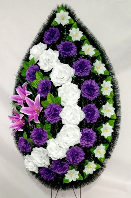 Венок ритуальный БВ-510 выс.140см.