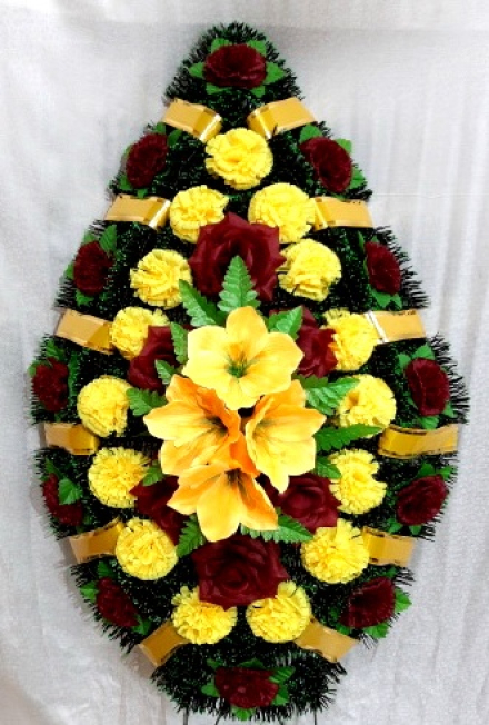 Венок ритуальный ВР-95/1 выс.140см.