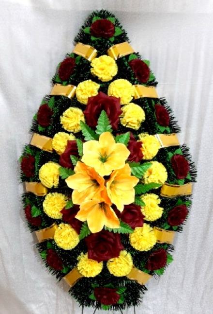 Венок ритуальный ВР-95/1 выс.140см.