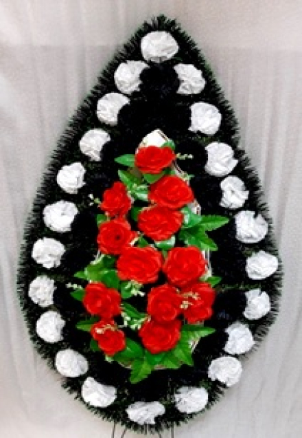 Венок ритуальный ВР-123/1 выс.150см.