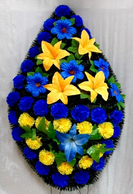 Венок ритуальный ВР-161 выс.140см.