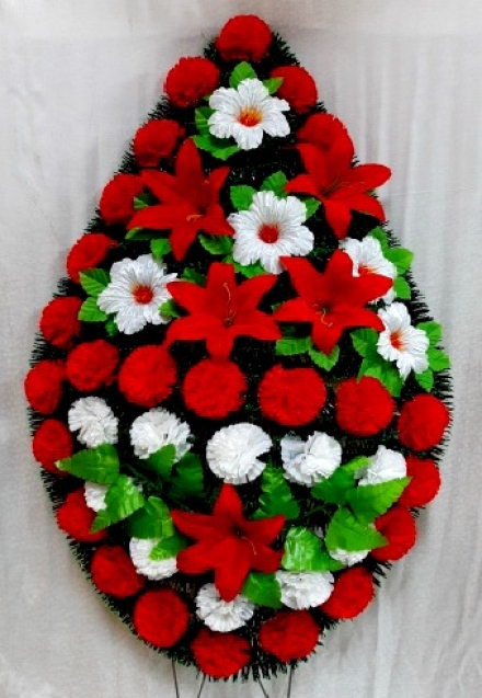 Венок ритуальный ВР-161 выс.140см.