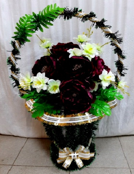 Корзина ритуальная КР-124  выс.80см.