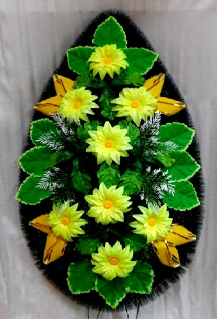 Венок ритуальный ВР-258/1 выс.140см.