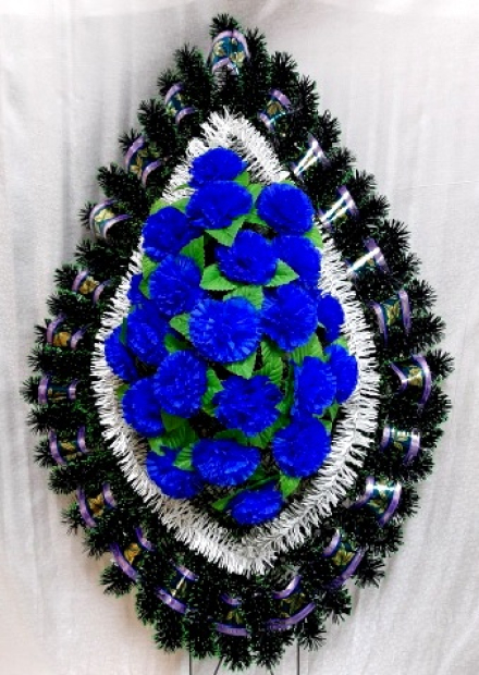 Венок ритуальный ВР-160 выс.140см.