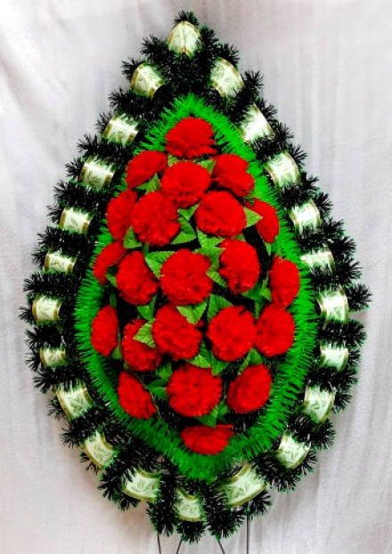 Венок ритуальный ВР-160 выс.140см.