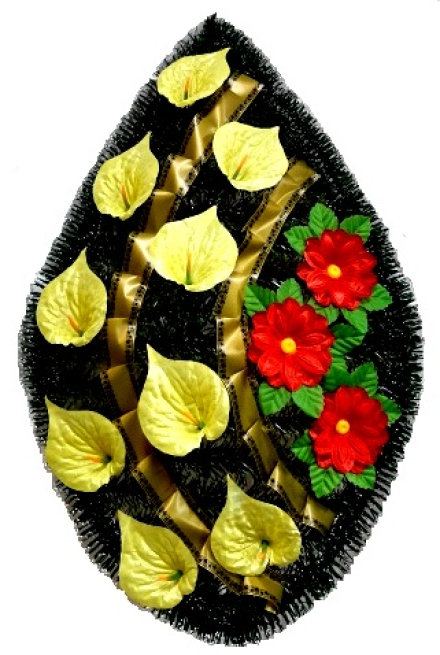 Венок ритуальный ВР-278 выс.120см.