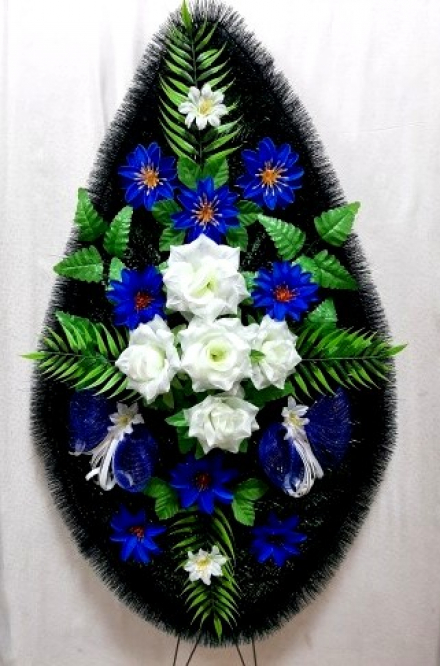 Венок ритуальный ВР-222 выс.150см.