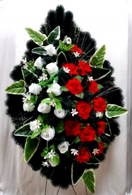 Венок ритуальный ВР-216, выс.175см.