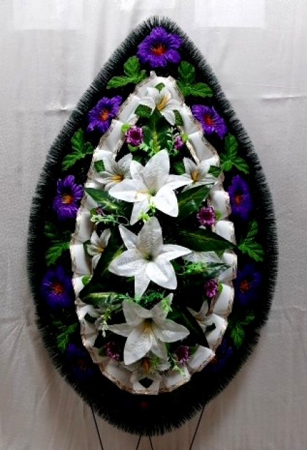 Венок ритуальный ВР-223, выс.140см.