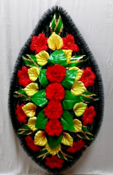 Венок ритуальный ВР-225, выс.130см.