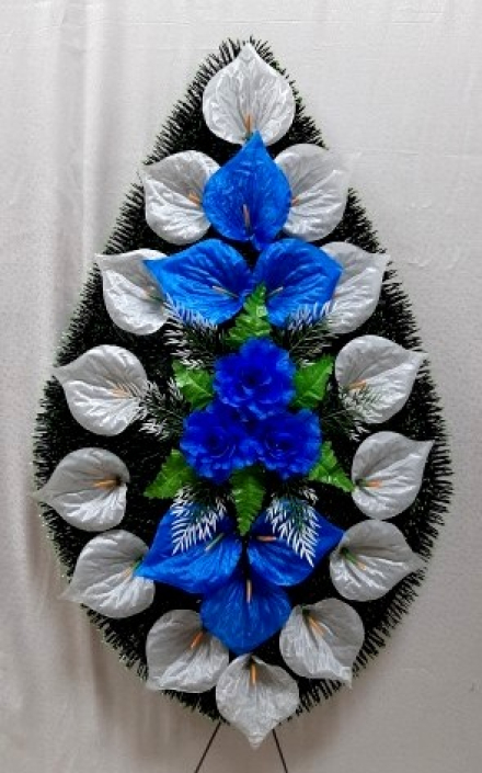 Венок ритуальный ВР-229 выс.120см.