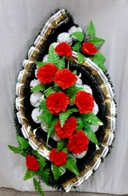 Венок ритуальный, ВР-178/1 выс.130см.