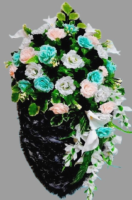 Венок ритуальный АВ-28 "Август", выс.160см.