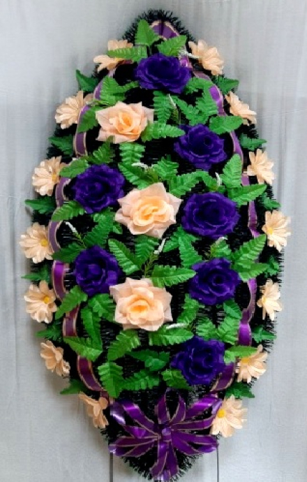 Венок ритуальный ВР-56/2 выс.145см.