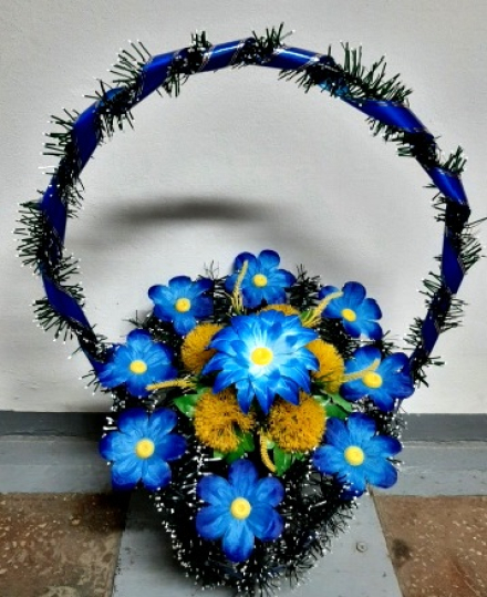 Корзина ритуальная КР-133, высота 65см.