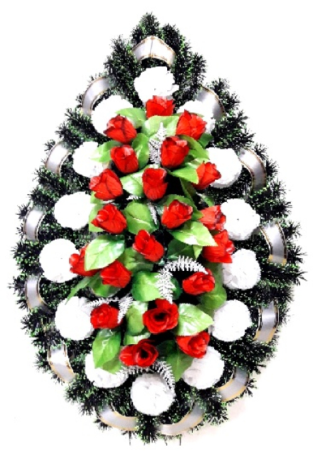 Венок ритуальный ВР-26/1   выс.140см.