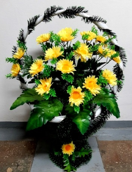 Корзина ритуальная КР-134, высота 80см.