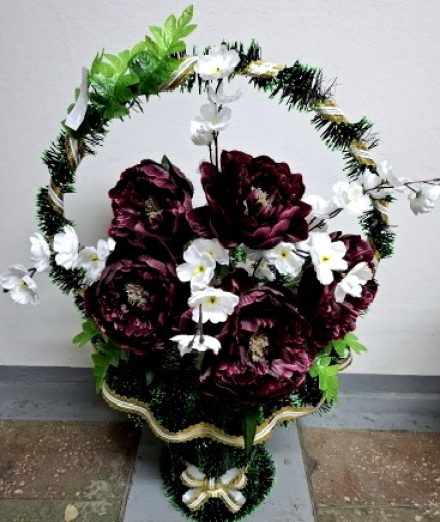 Корзина ритуальная КР-124  выс.80см.