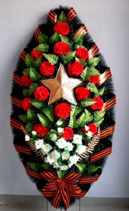 Венок ритуальный ВР-316 выс.165см.