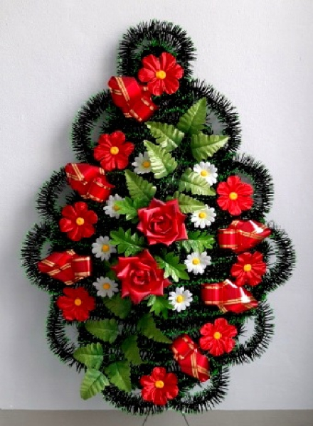 Венок ритуальный ВР-319 выс.125см.