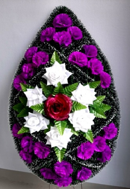 Венок ритуальный ВР-321 выс.140см.