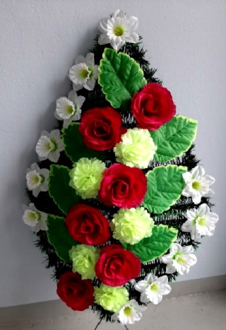 Венок ритуальный ВР-326 выс.120см.