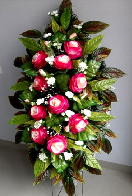 Венок ритуальный ВР-336, выс.165см.