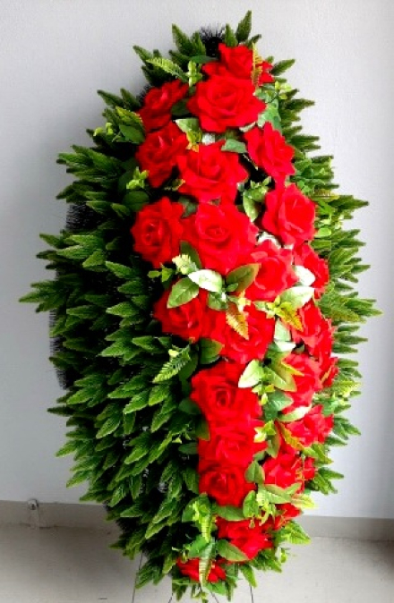 Венок ритуальный ВР-338, выс.165см.