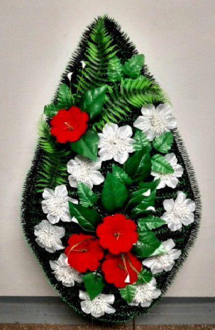 Венок ритуальный ВР-340, выс.150см.