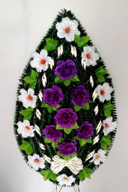 Венок ритуальный БВ-523 выс.140см.