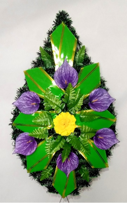 Венок ритуальный ВР-247 выс.120см.