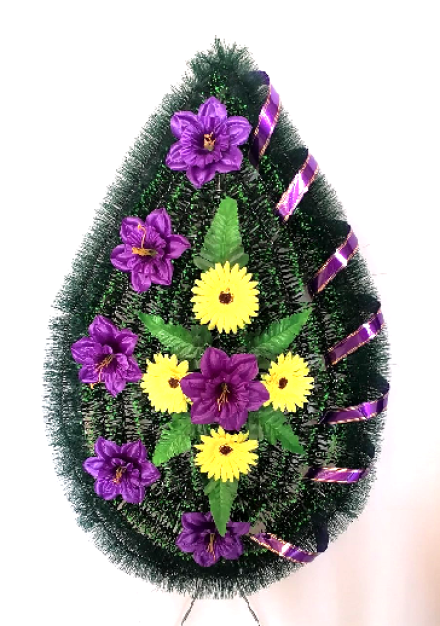 Венок ритуальный ВР-242, выс.120см.