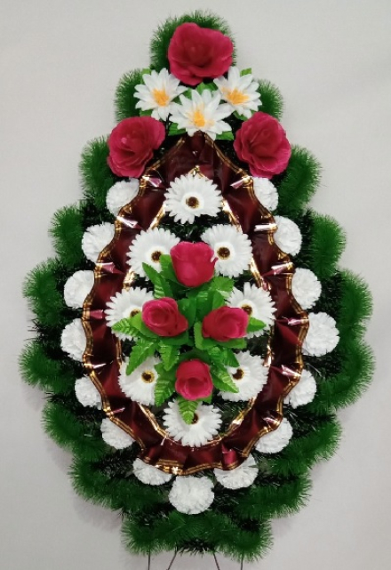 Венок ритуальный БВ-32 выс.140см.