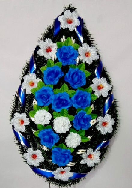 Венок ритуальный БВ-126 выс.150см.