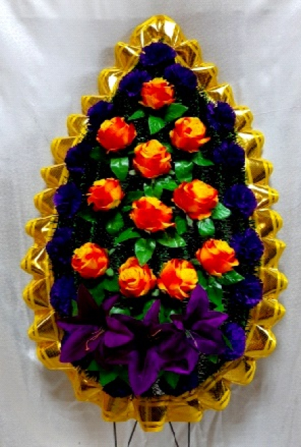 Венок ритуальный ВР-75Б выс.140см.