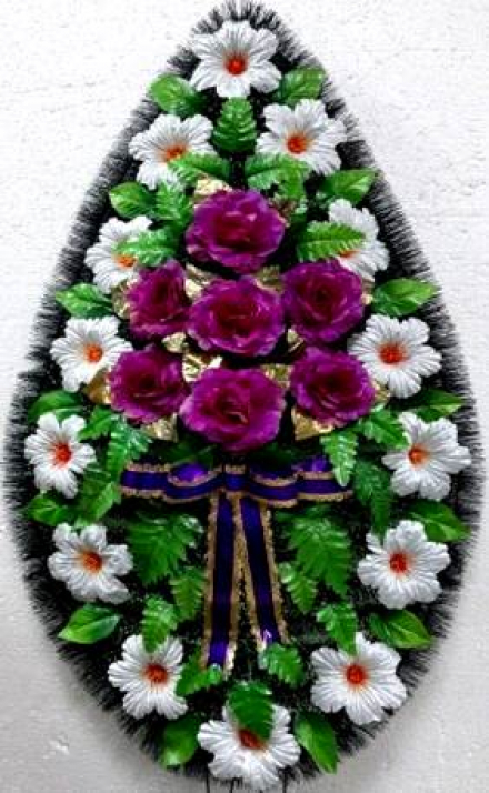 Венок ритуальный ВР-15/1 выс.150см.