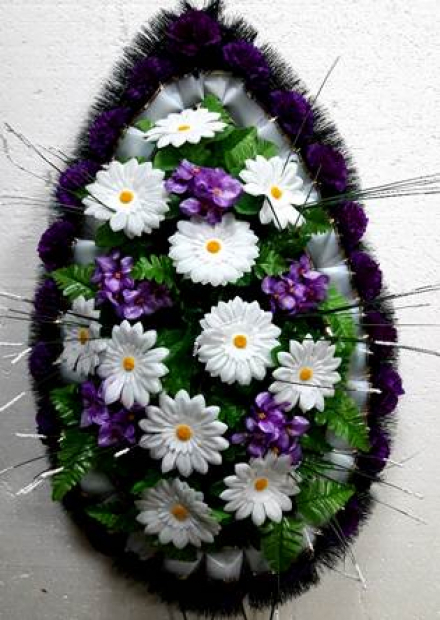 Венок ритуальный ВР-36/1   выс.140см.