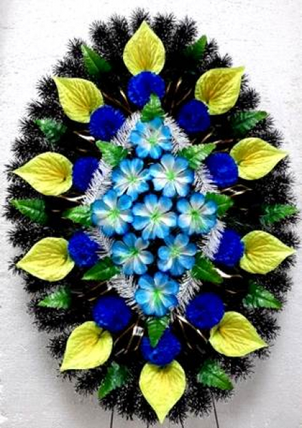 Венок ритуальный ВР-39/1 выс.145см.