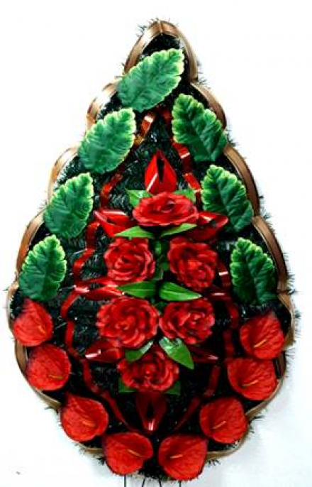 Венок ритуальный ВР-43/1 выс.150см.