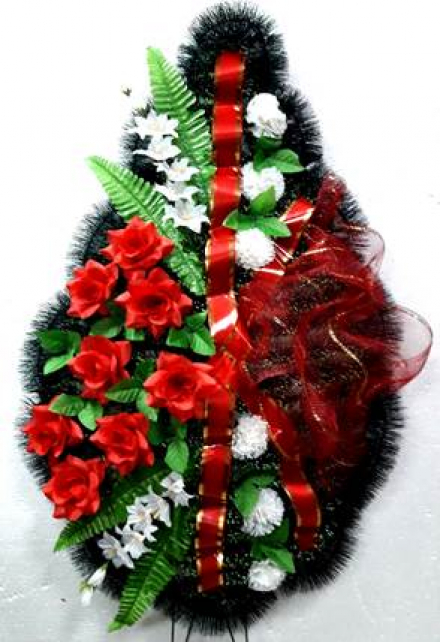 Венок ритуальный ВР-52/1 выс.150см.