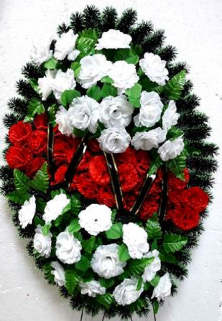 Венок ритуальный ВР-55/1 выс.145см.