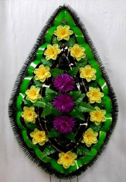 Венок ритуальный ВР-79/2, выс.150см.