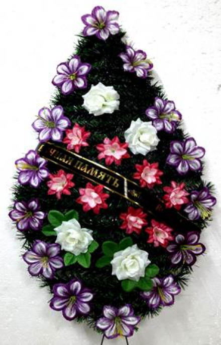 Венок ритуальный ВР-81/1 выс.120см.