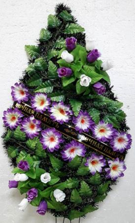 Венок ритуальный ВР-89/1 выс.150см.